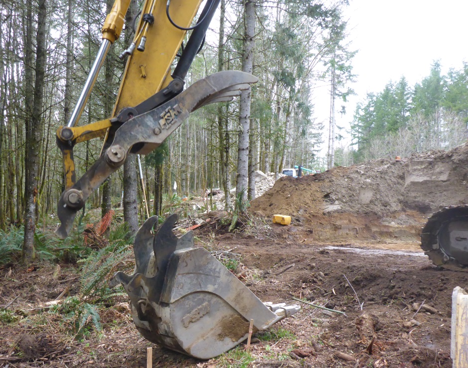 Changing Buckets On Excavator