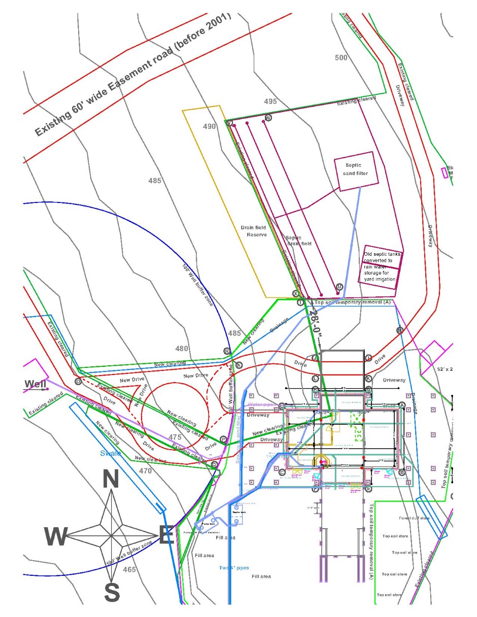 Plot map showing sewage pumping