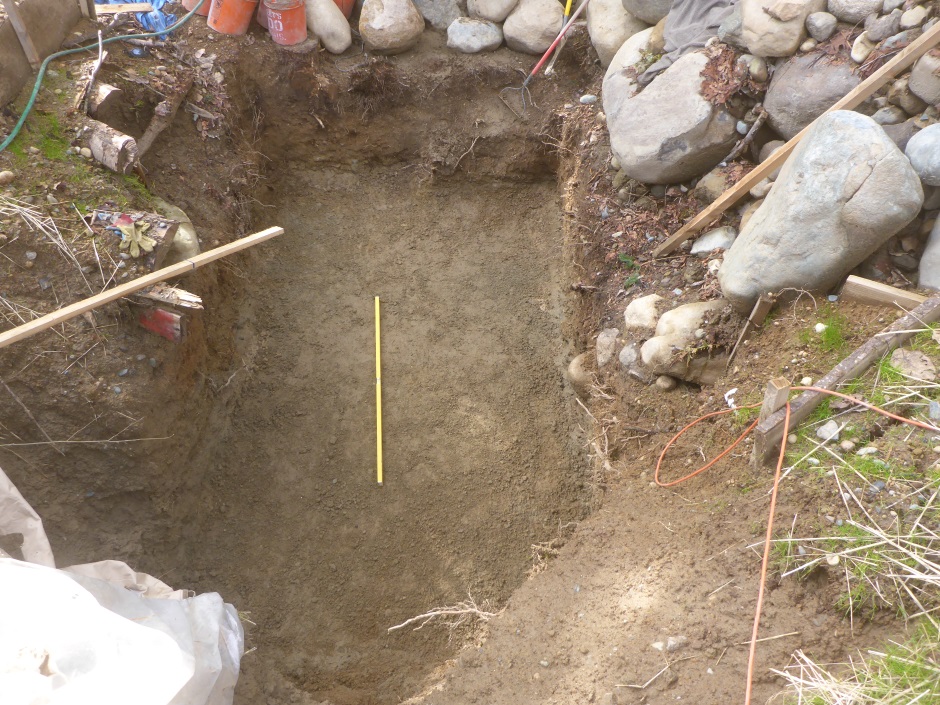 Pump Tank Excavation Soil Level
