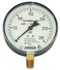Sprinkler pressure gauge