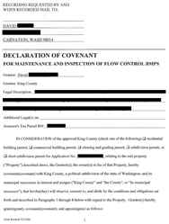Drainage Plan Approval Covenant