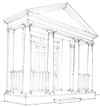 Portico single height drawing