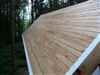 Roof north planking with drip edge