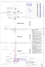 Structural engineering drawing