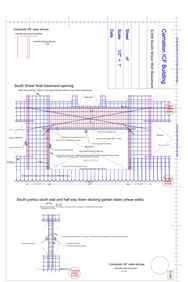 Structural engineering drawing