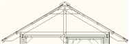 Shed roof trusses